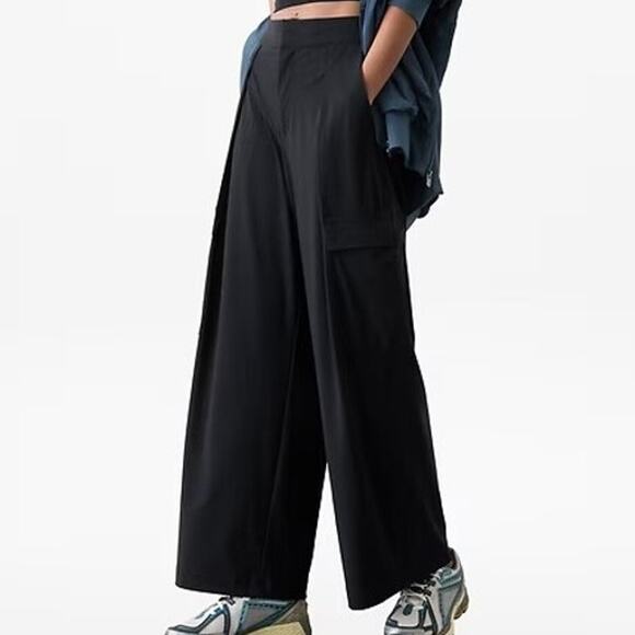 Athleta Pinnacle High Rise Trouser Black Women's Size 0 New With Tags Condition - Picture 1 of 10